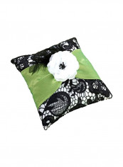 Happee Monkee Venice Bookstore Throw Pillow Beige/Black 26x26inch