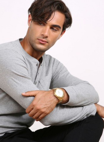 Men's Stainless Steel Analog Watch S12497M