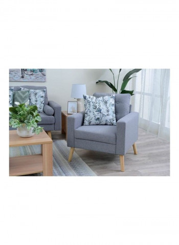 Pacific Single Seater Sofa Grey 73x90x80cm