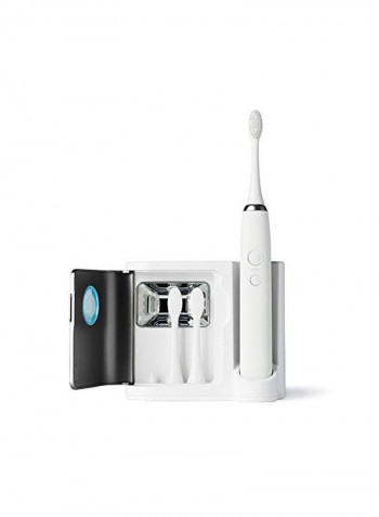 Elements Sonic Toothbrush With UV Sanitizing Charging Base White/Silver