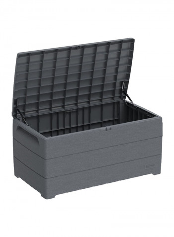 Cedargrain Resin Storage Deck Box Grey 129.5x70x62.5cm
