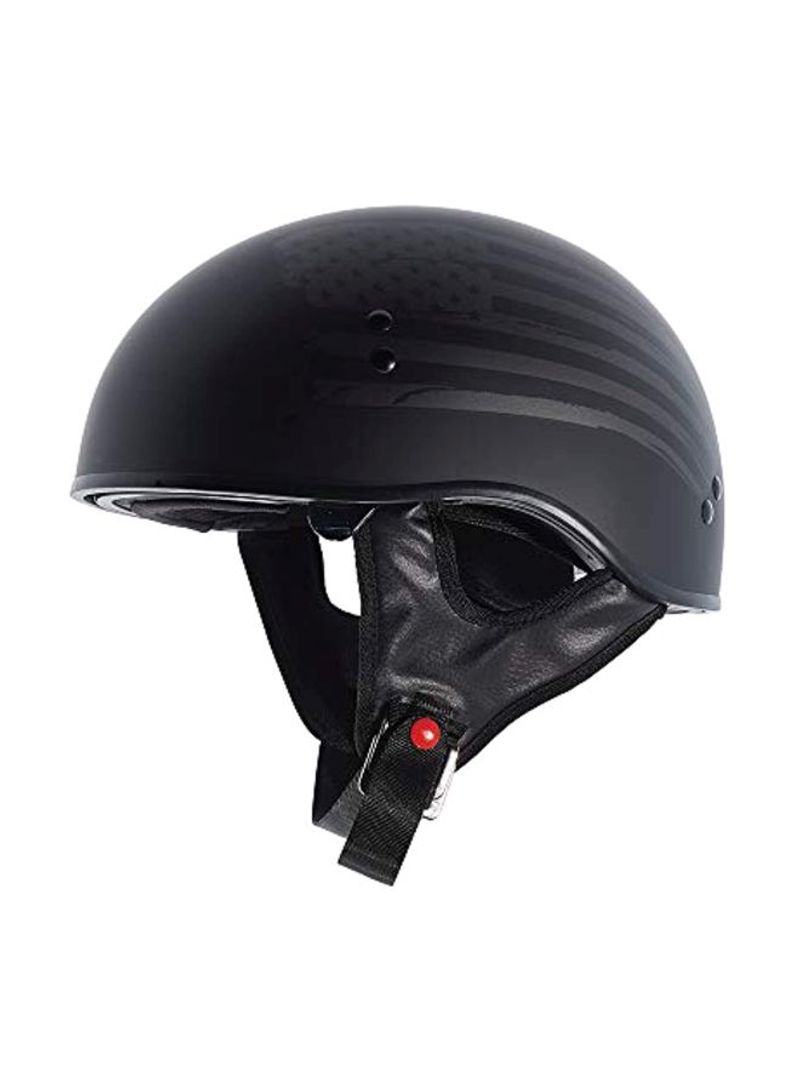 T55 Spec-Op Half Helmet With Black Flag Graphic