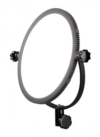 Round Soft Bi-Colour Thin LED Light Black
