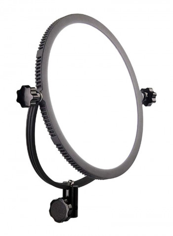 Round Soft Bi-Colour Thin LED Light Black