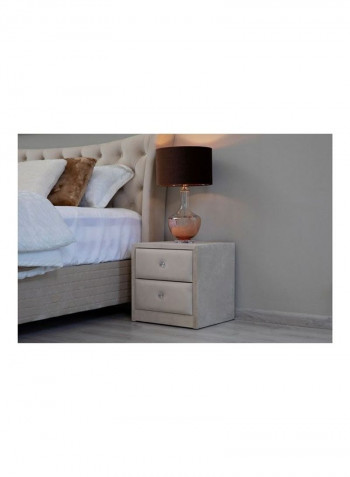 Bedroom Nightstand Beige