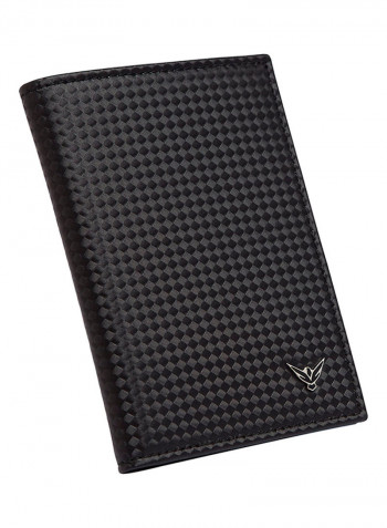 Carbon Nero Bi-Fold Wallet أسود