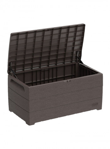 Cedargrain Resin Storage Deck Box Brown 129.5x70x62.5cm