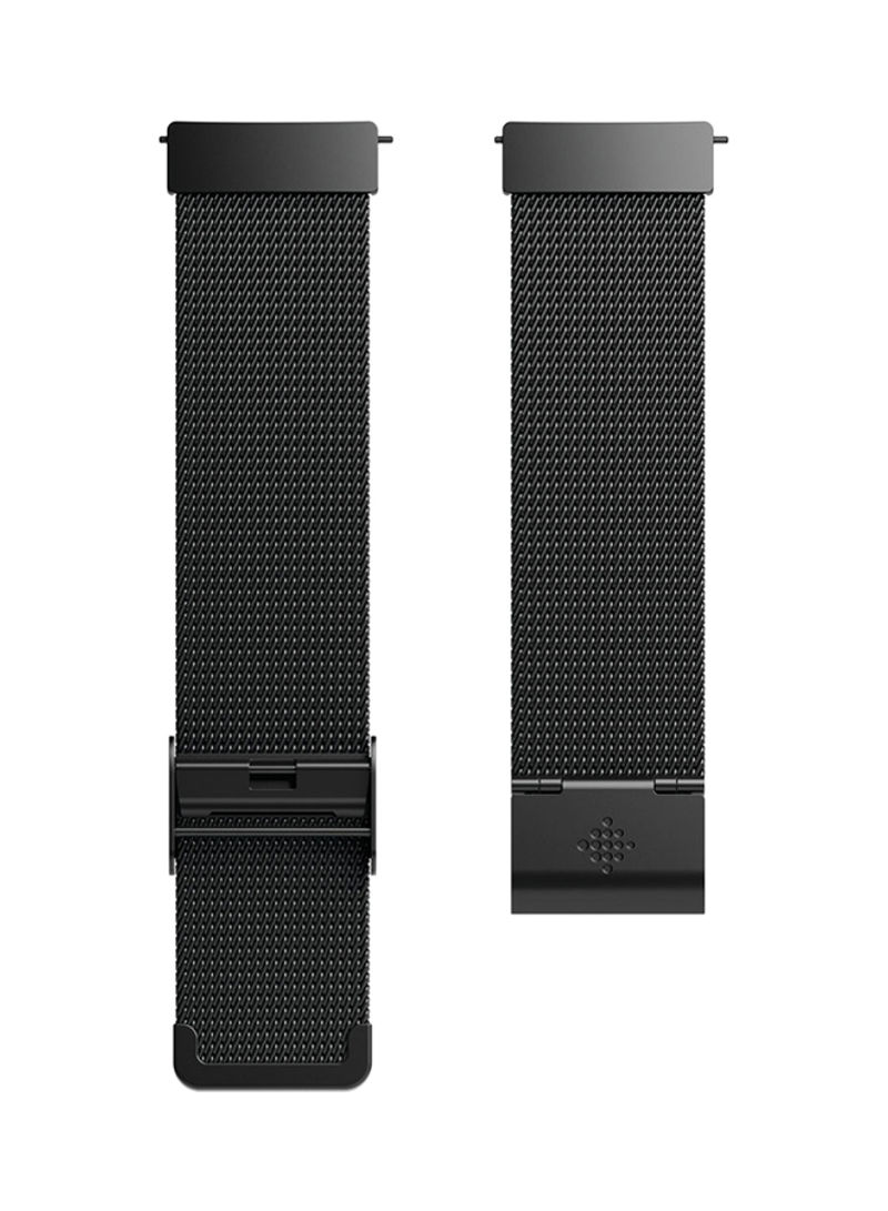 Replacement Mesh Band For Fitbit Versa - Standard Black