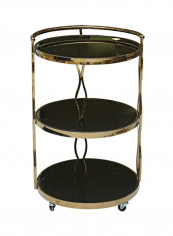 Borisu Gold Kitchen Trolly Gold
