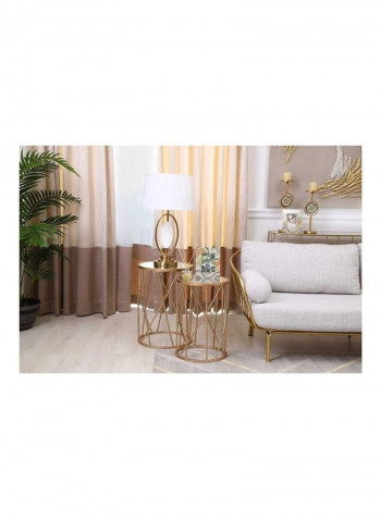 2-Piece Ellory End Table Set Golden