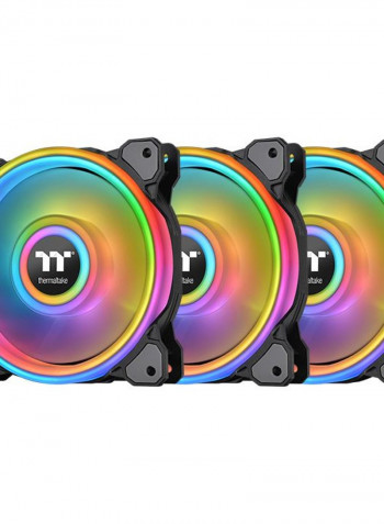 3-Piece Riing Quad 12 RGB Radiator Fan