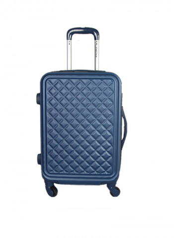 3-Piece Luggage Trolley Set With Briefcase Blue