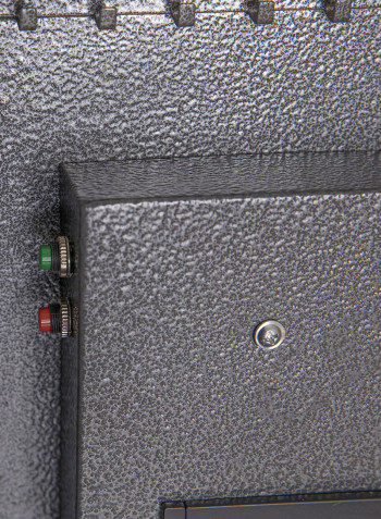 Digital Safe With Fingerprint Reader And Shelf Grey 31x31x31centimeter