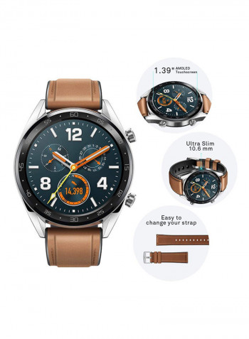 GT Smartwatch Saddle Brown
