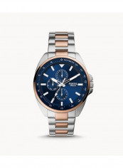 Men's Autocross Multifunction Two-Tone Stainless Steel Strap Wrist Watch BQ2552