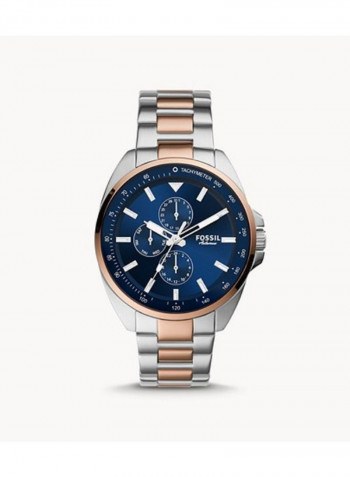 Men's Autocross Multifunction Two-Tone Stainless Steel Strap Wrist Watch BQ2552