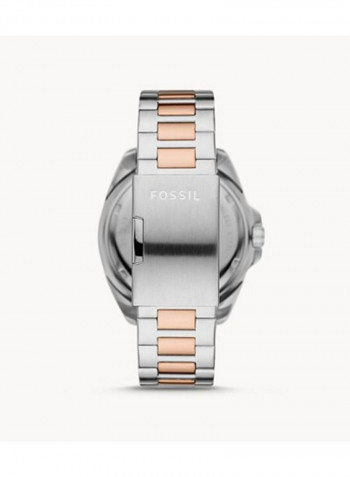 Men's Autocross Multifunction Two-Tone Stainless Steel Strap Wrist Watch BQ2552
