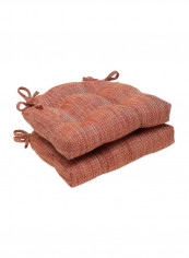 Pack Of 2 Tweak Sedona Reversible Chair Pad Brown 16x15.5x4inch