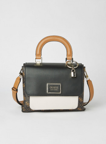 Tyren Top Handle Crossbody Brown/Black
