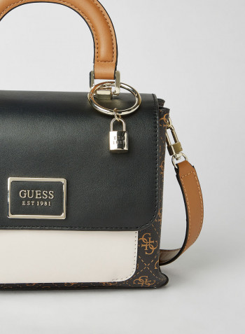 Tyren Top Handle Crossbody Brown/Black