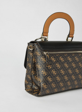 Tyren Top Handle Crossbody Brown/Black