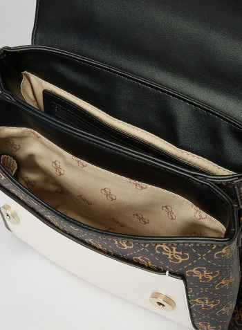 Tyren Top Handle Crossbody Brown/Black