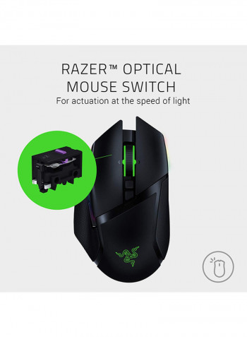 Basilisk Ultimate Wireless With Charging Station Wireless Gaming Mouse MultiColor