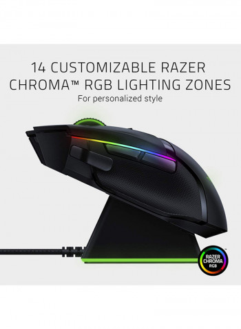 Basilisk Ultimate Wireless With Charging Station Wireless Gaming Mouse MultiColor