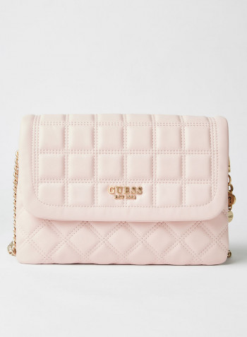 Kamina Flap Crossbody Bag Blush
