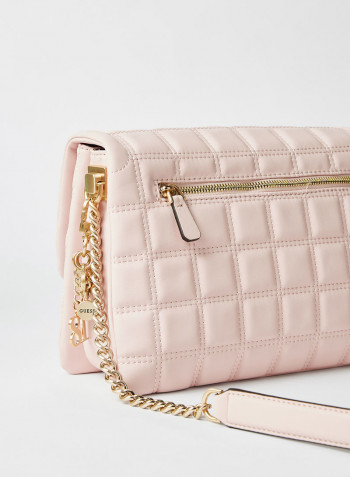 Kamina Flap Crossbody Bag Blush