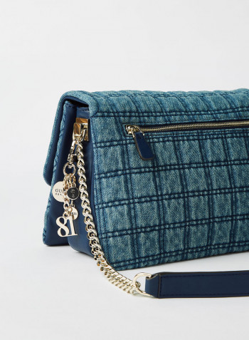Kamina Flap Crossbody Bag Denim