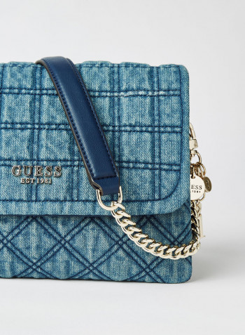 Kamina Flap Crossbody Bag Denim