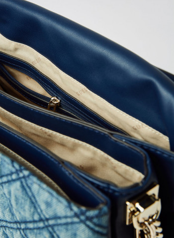 Kamina Flap Crossbody Bag Denim