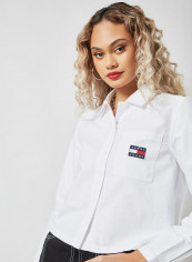 Badge Organic Cotton Shirt White