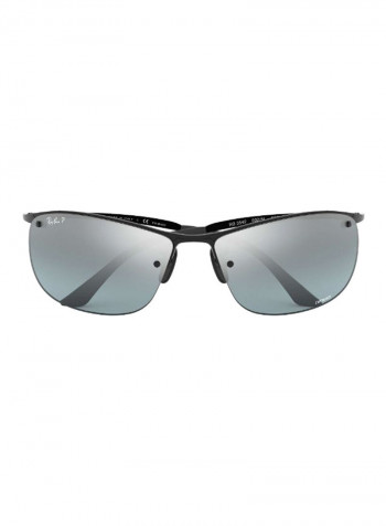 Men's Classic Rectangular Sunglasses - Lens Size: 63 mm