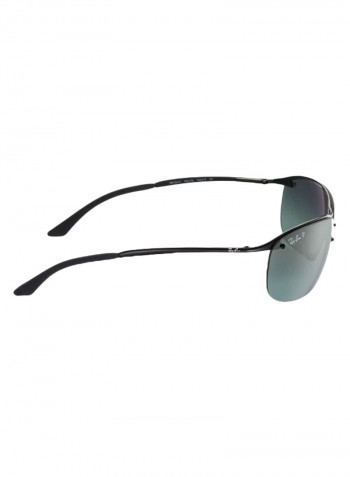 Men's Classic Rectangular Sunglasses - Lens Size: 63 mm