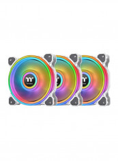 RIING QUAD 12 RGB RADIATOR FAN TT PREMIUM EDITION 3 PACK 12cm White