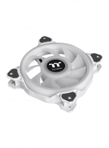 RIING QUAD 12 RGB RADIATOR FAN TT PREMIUM EDITION 3 PACK 12cm White