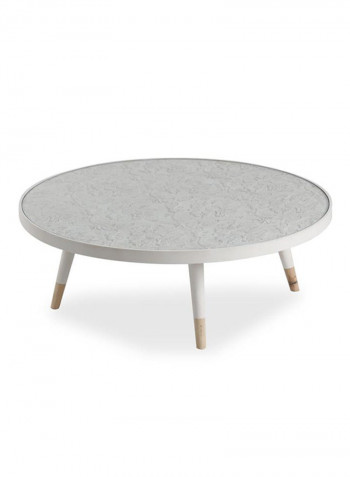 Circle Coffee Table White 100x34x100centimeter