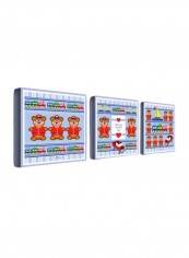 3-Piece Boys Love Toys Canvas Wall Art Multicolour 14 x 14inch