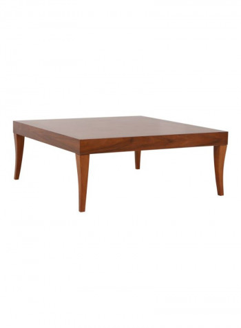 Karina Wooden Coffee Table Brown 104x104x41centimeter