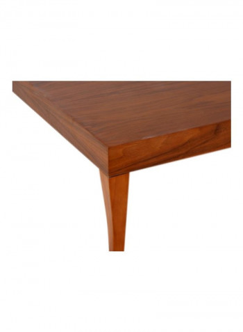 Karina Wooden Coffee Table Brown 104x104x41centimeter