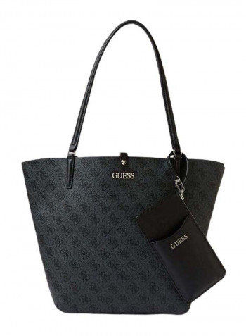 Alby Printed Toggle Tote Coal