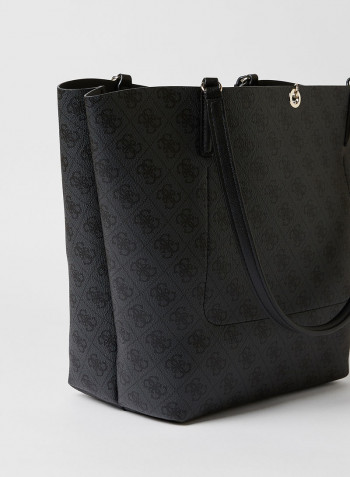 Alby Printed Toggle Tote Coal