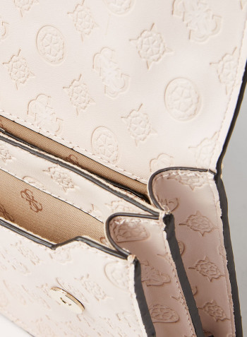 Dayane All-Over Logo Crossbody Bag Blush