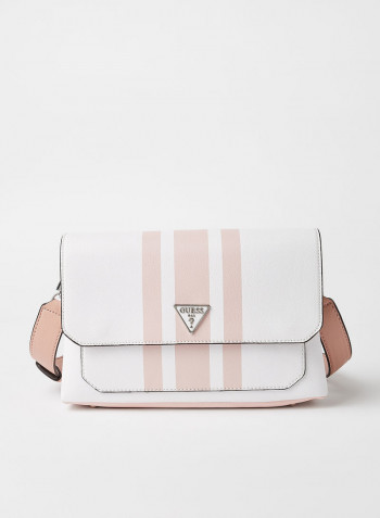 Ambrose Flap Shoulder Bag White Multi