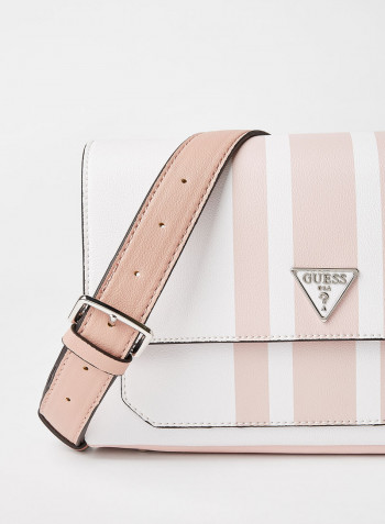 Ambrose Flap Shoulder Bag White Multi