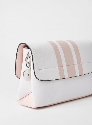 Ambrose Flap Shoulder Bag White Multi