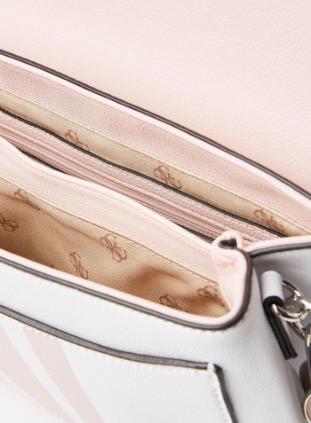 Ambrose Flap Shoulder Bag White Multi
