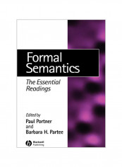 Formal Semantics Paperback